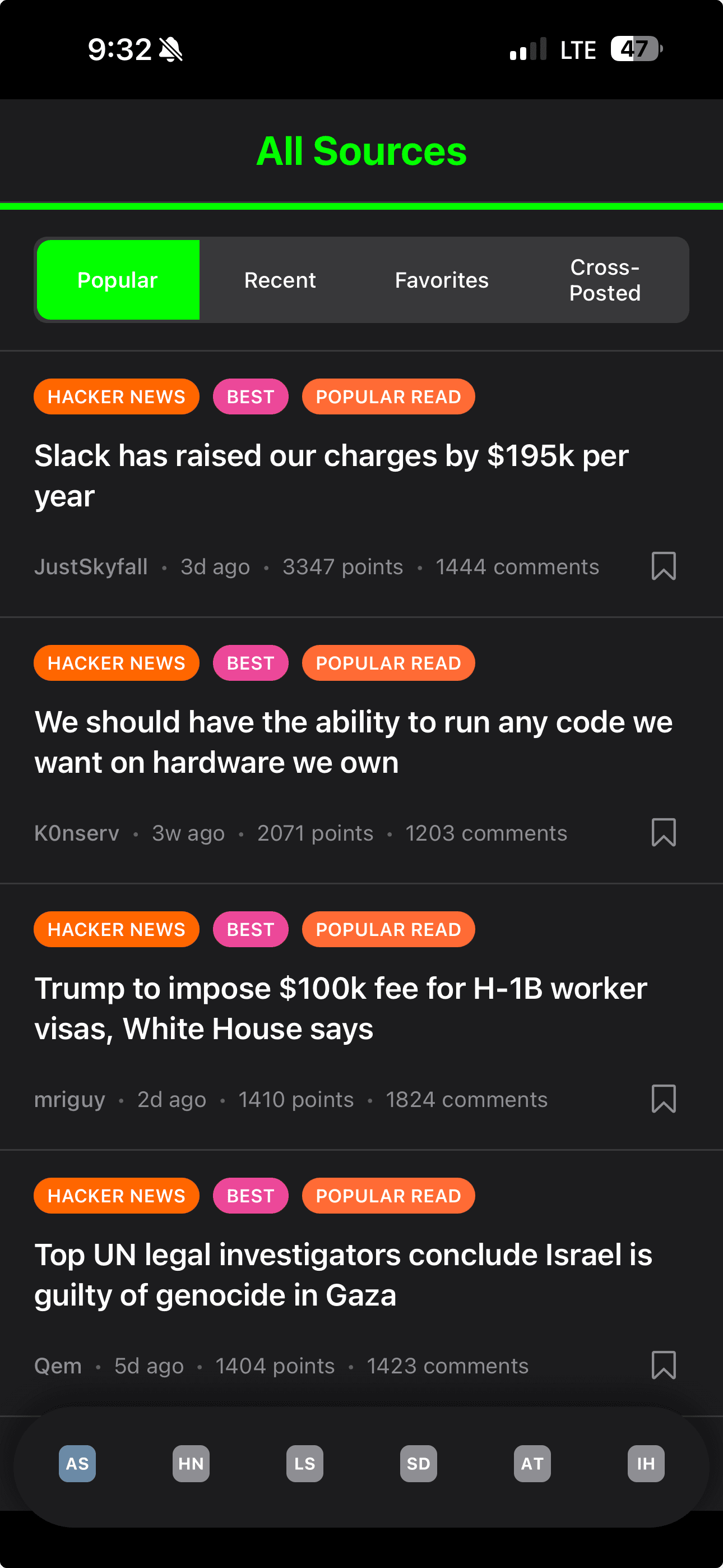Sources App Screenshot